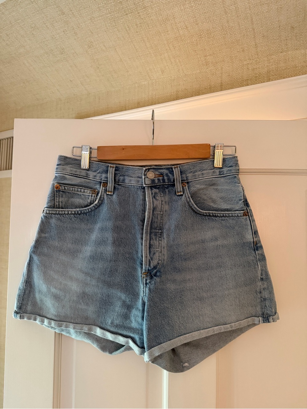 Agolde - Parker Jean Shorts in Farewell, Size 27 - Picture 1 of 5